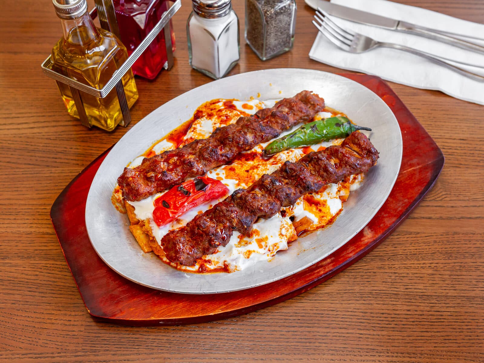 Adana Kebab with Yogurt
